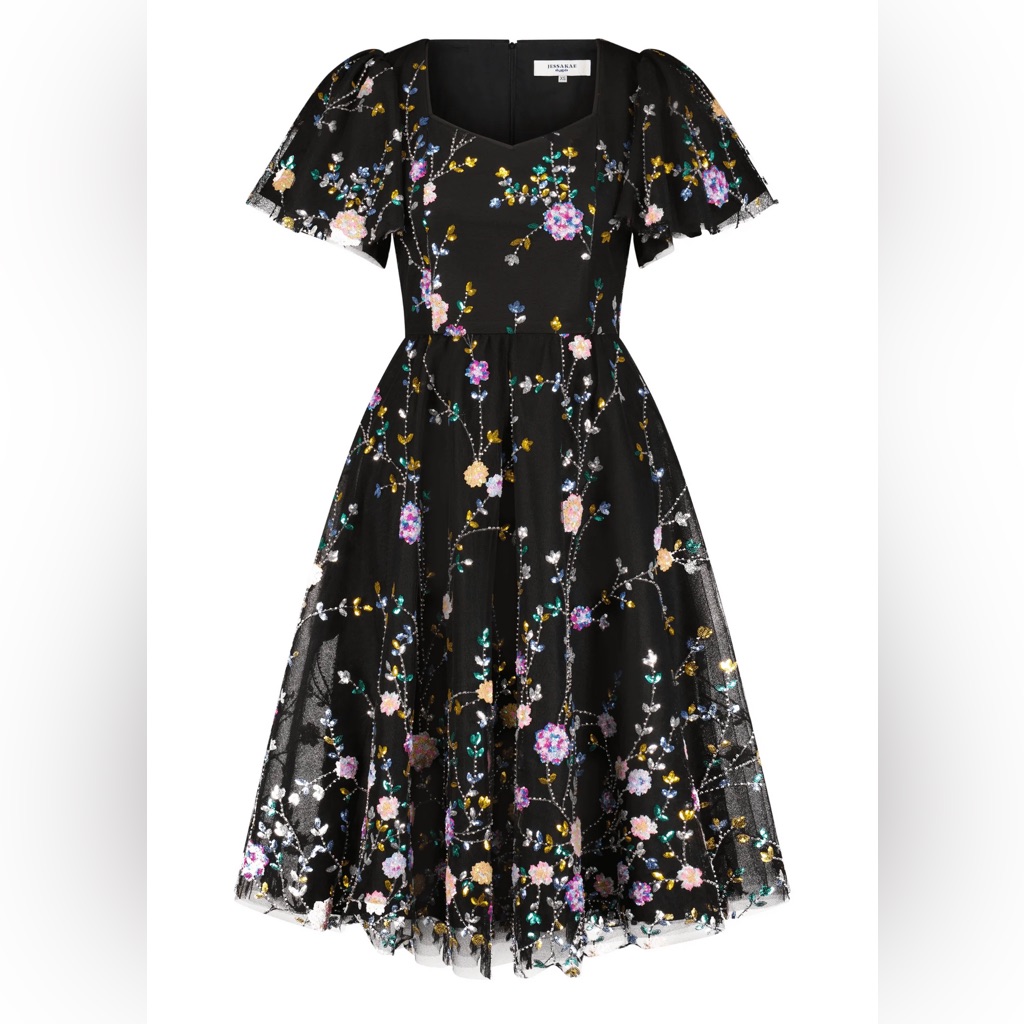 Jessakae Shimmer Dress In Black - Size Small